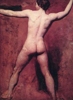 William Etty : Academic male nude